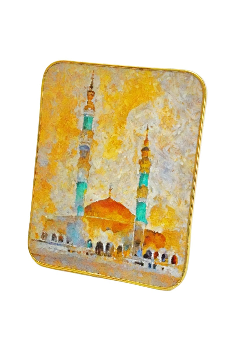 Islamic-Style Crystal Porcelain Decorative Panel – 20×25 cm (NCD003)