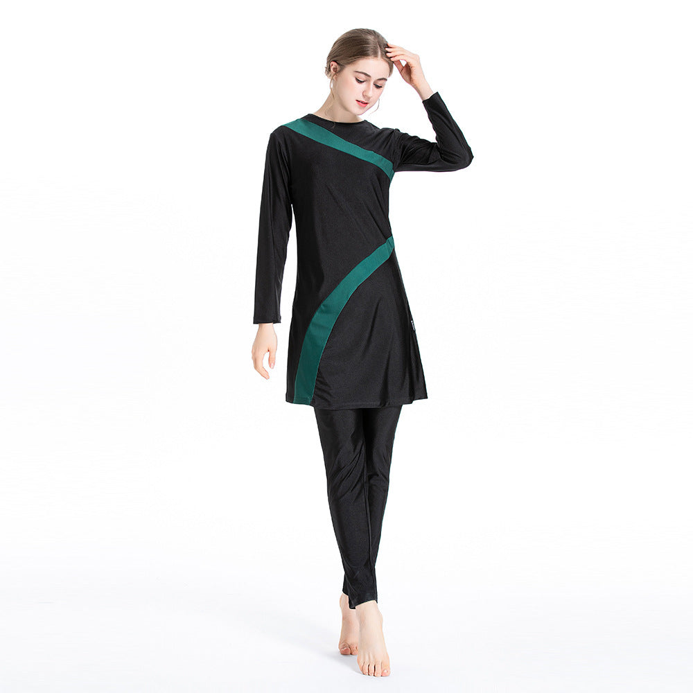 Modest Muslim Sports Burkini – 3-Piece Athletic Swimwear Set for Women