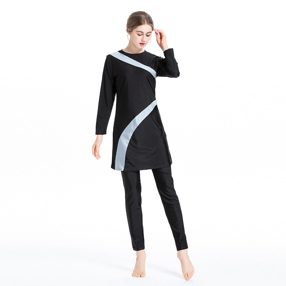 Modest Muslim Sports Burkini – 3-Piece Athletic Swimwear Set for Women