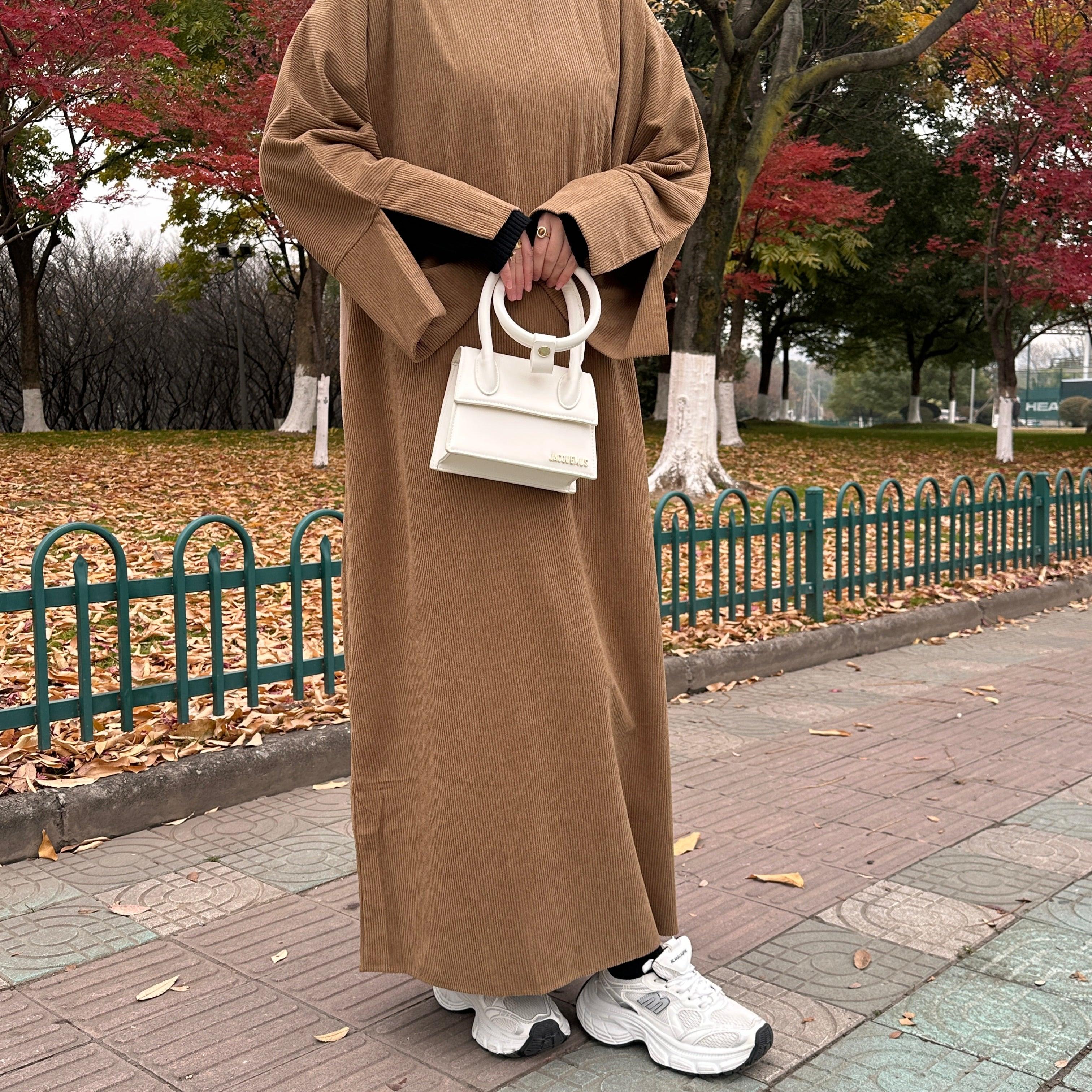 Winter Corduroy Basic Khalisa Abaya (NCA003)