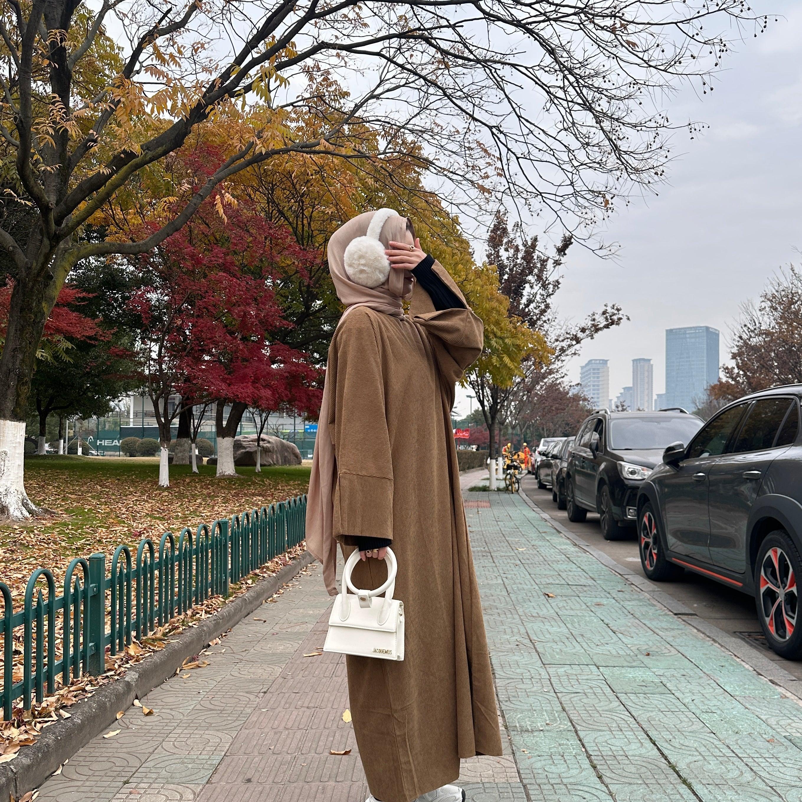 Winter Corduroy Basic Khalisa Abaya (NCA003)