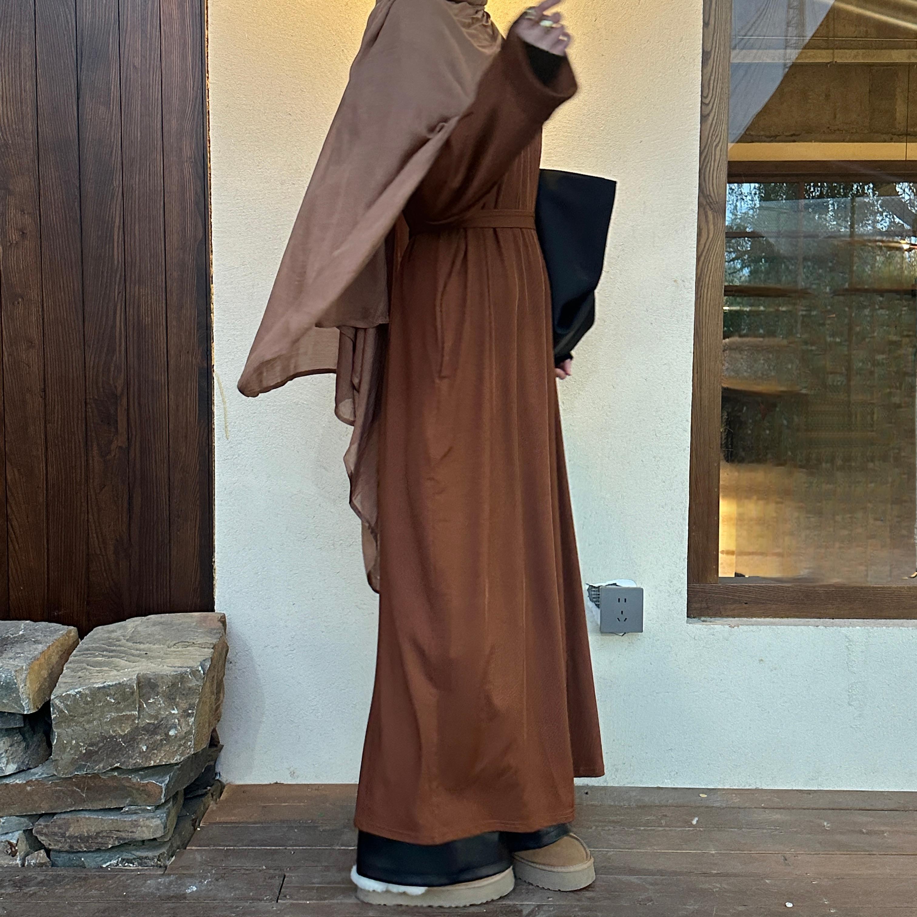 Ribbed Knit Aseela Abaya(NCA002)