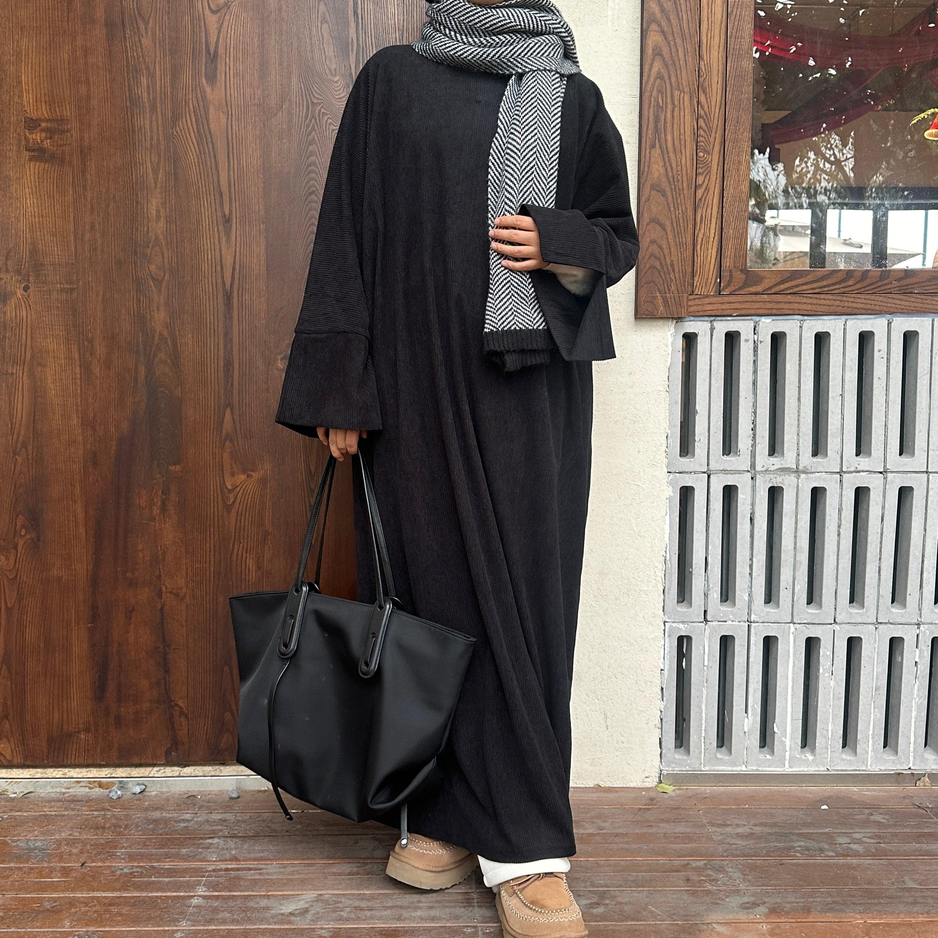 Winter Corduroy Basic Khalisa Abaya (NCA003)
