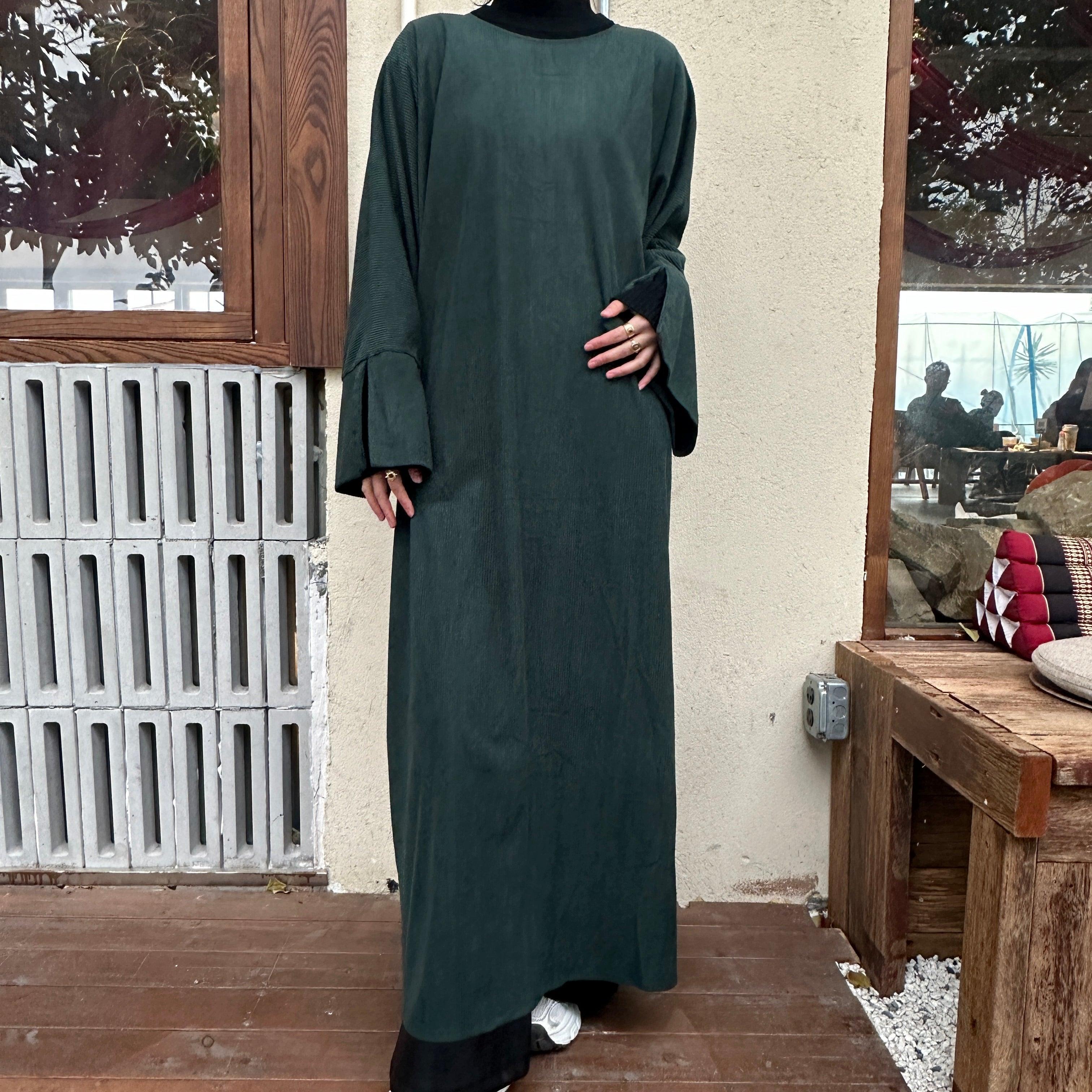 Winter Corduroy Basic Khalisa Abaya (NCA003)