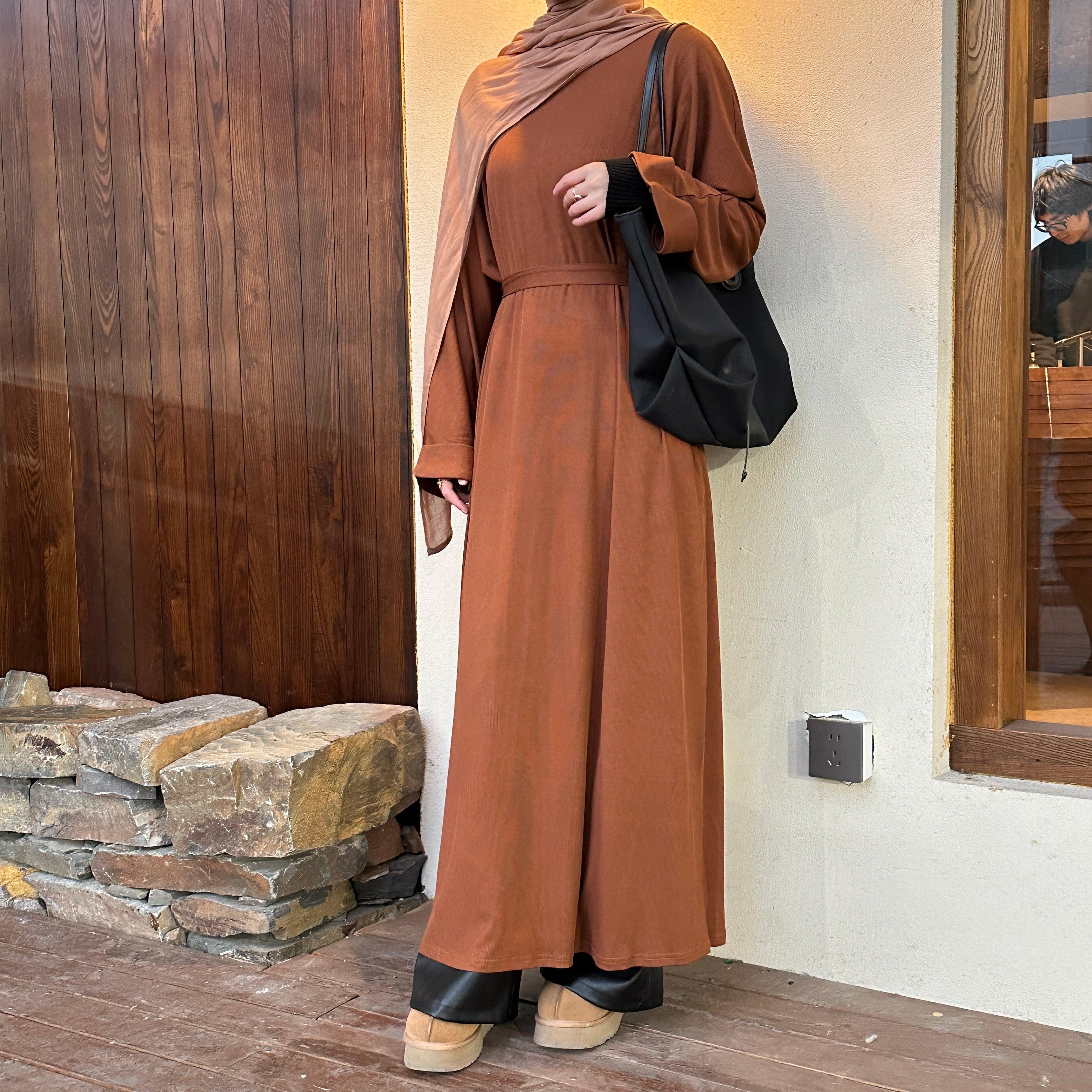 Ribbed Knit Aseela Abaya(NCA002)