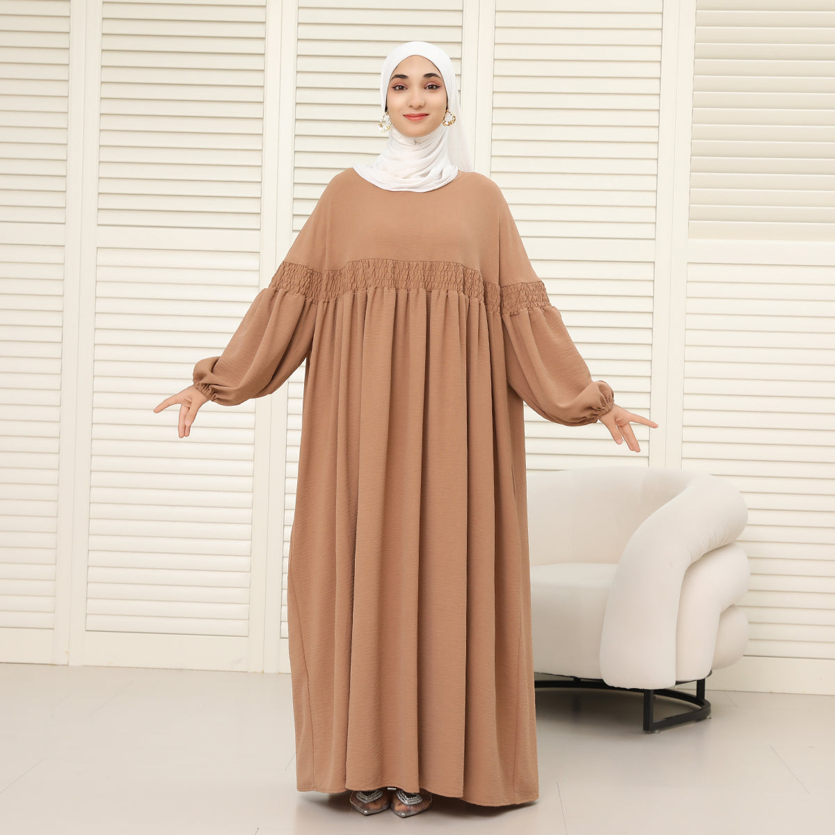 CEY Oversized Modest Abaya – Loose Fit, No Shape, Lightweight Comfort (NCA008)