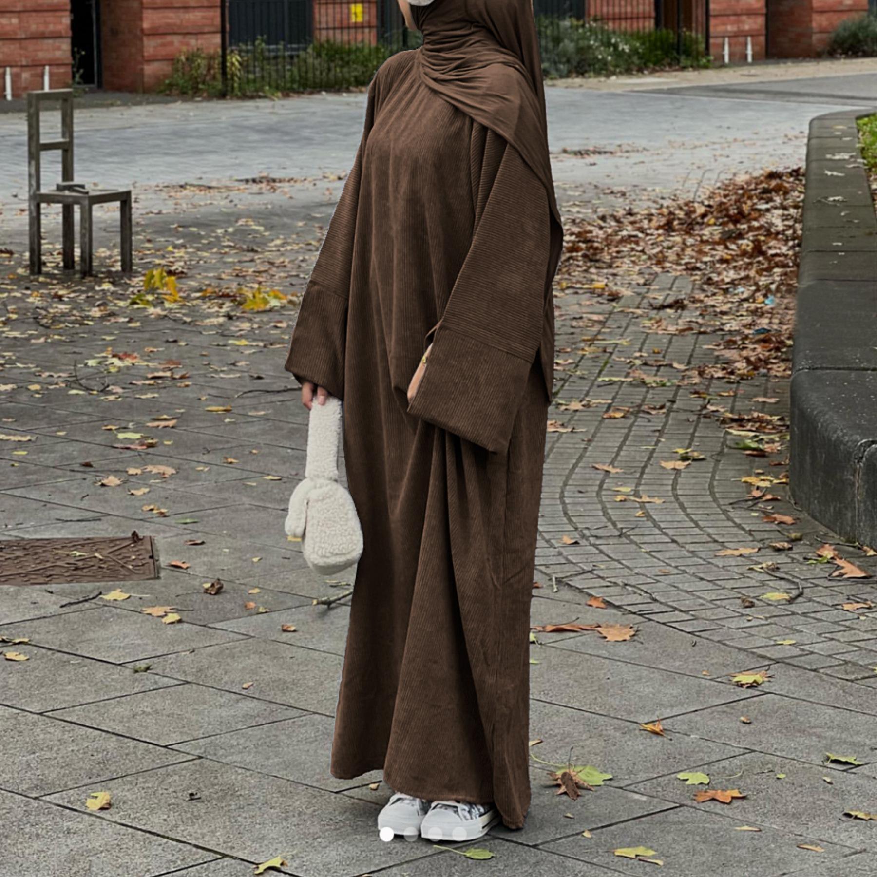 Winter Corduroy Basic Khalisa Abaya (NCA003)