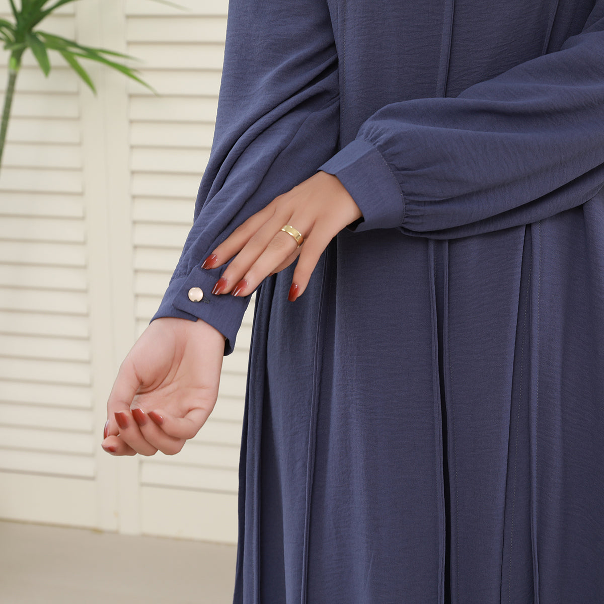 CEY Crinkle Maxi Abaya – Breathable Summer Modest Dress (NCA007)