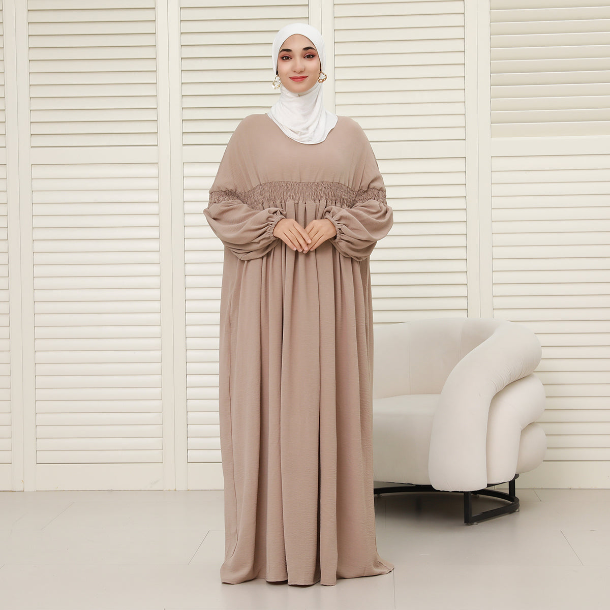 CEY Oversized Modest Abaya – Loose Fit, No Shape, Lightweight Comfort (NCA008)