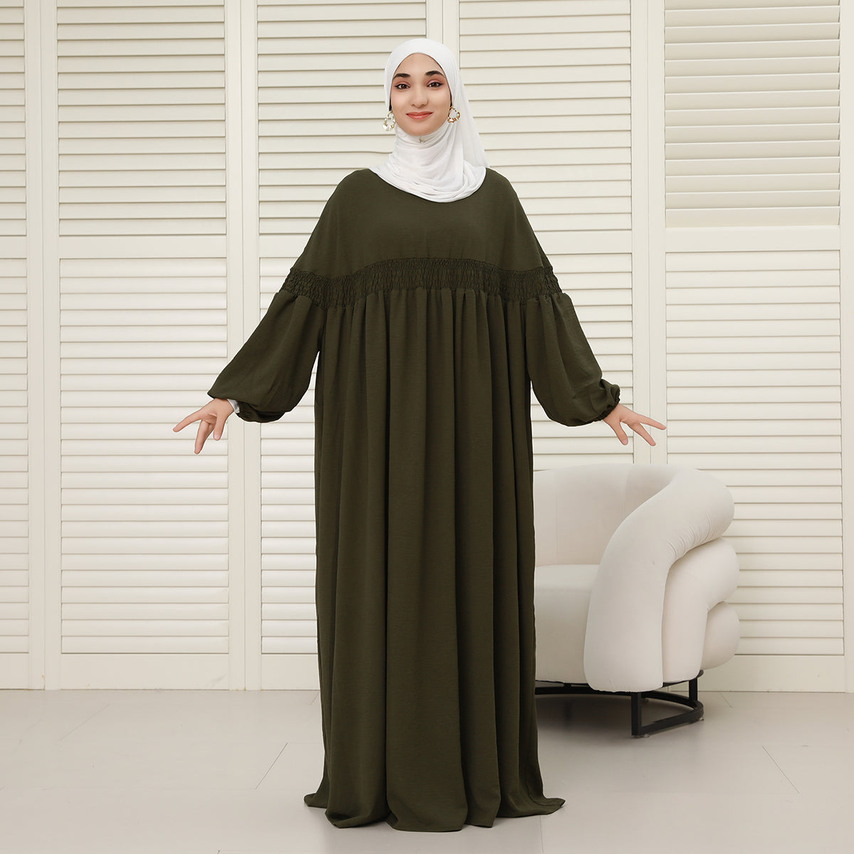 CEY Oversized Modest Abaya – Loose Fit, No Shape, Lightweight Comfort (NCA008)