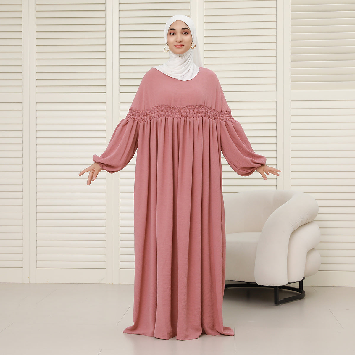 CEY Oversized Modest Abaya – Loose Fit, No Shape, Lightweight Comfort (NCA008)