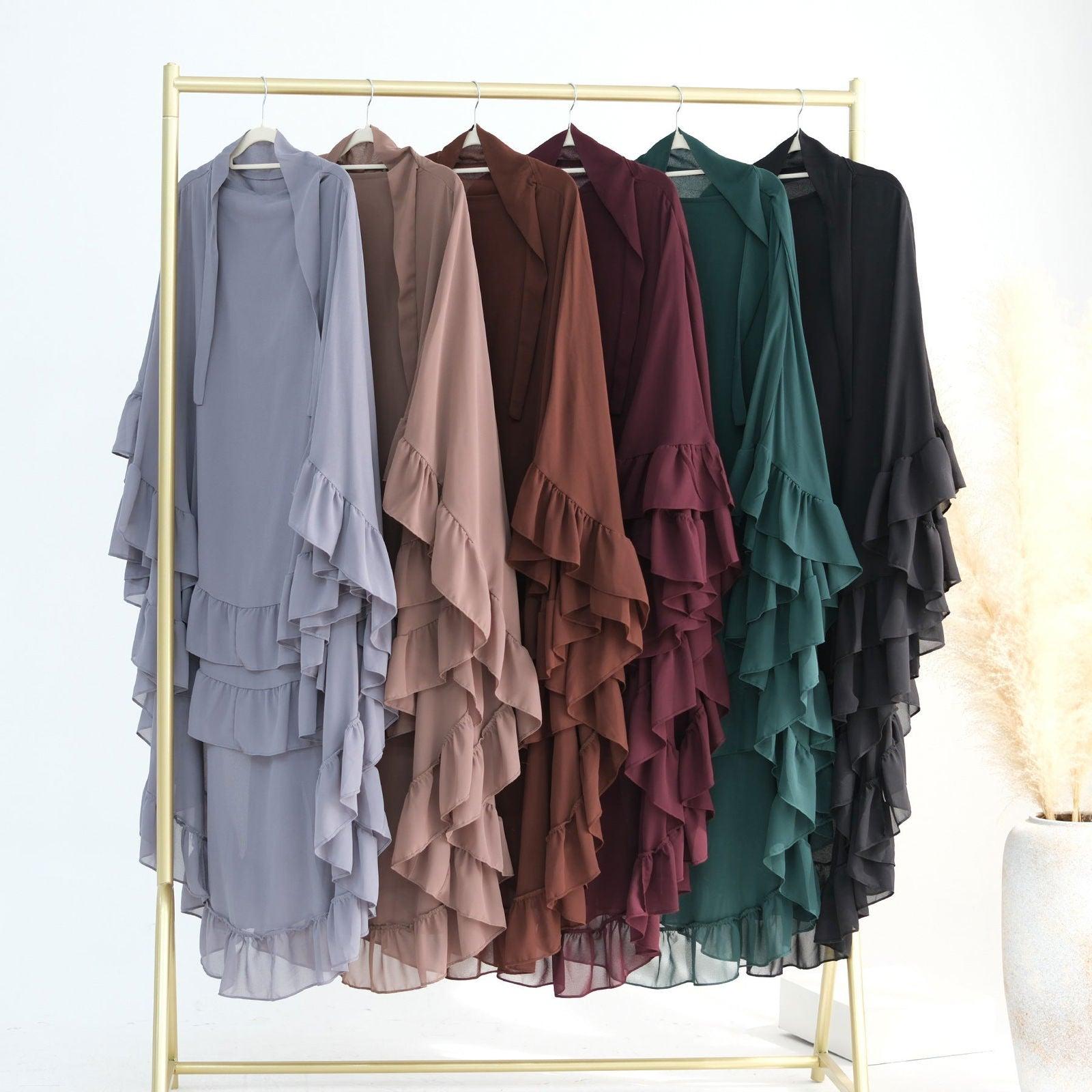 Long Headscarf Chiffon Khimar Abaya Muslim Maxi Hijab - MuMoModesty