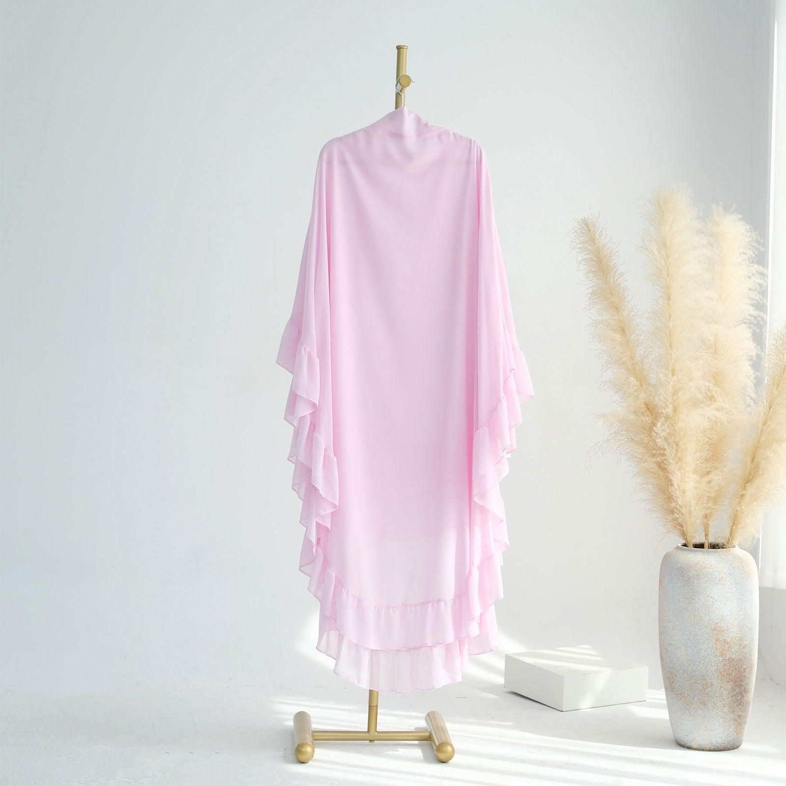 Long Headscarf Chiffon Khimar Abaya Muslim Maxi Hijab - MuMoModesty