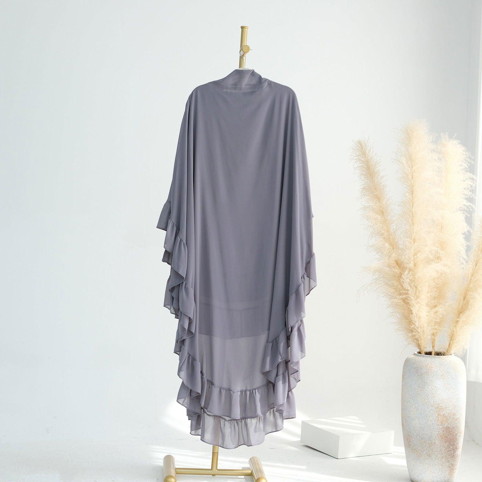 Long Headscarf Chiffon Khimar Abaya Muslim Maxi Hijab - MuMoModesty