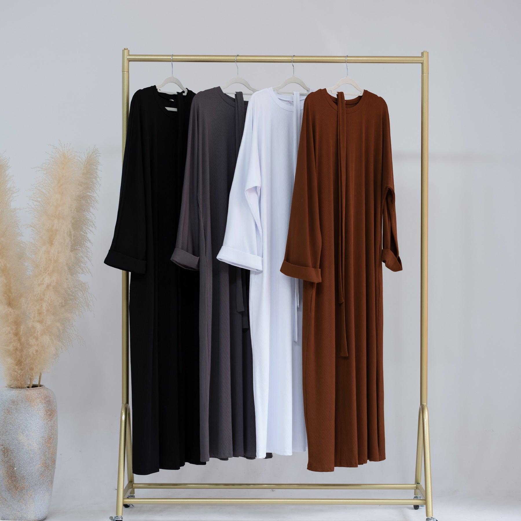 Ribbed Knit Aseela Abaya(NCA002)