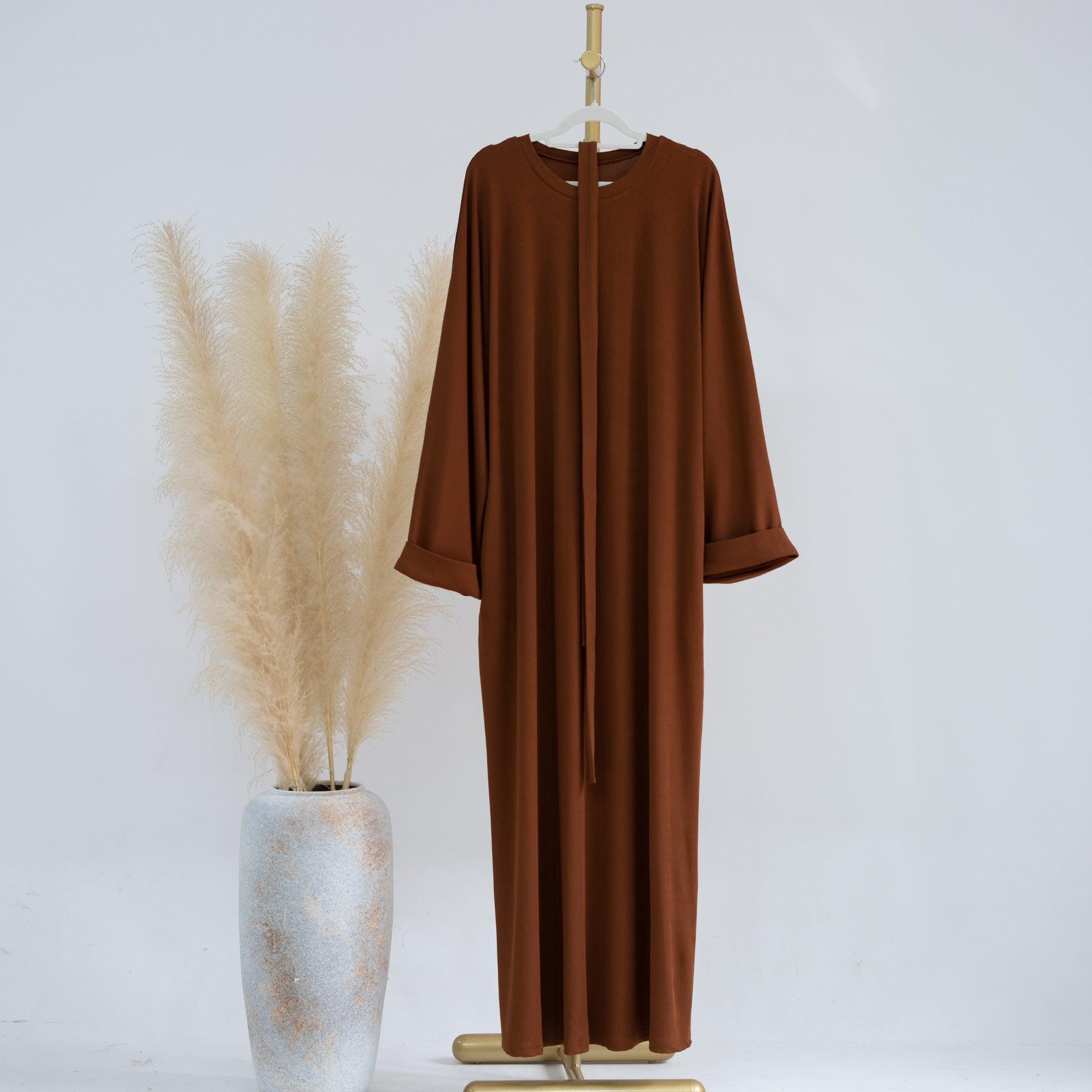 Ribbed Knit Aseela Abaya(NCA002)