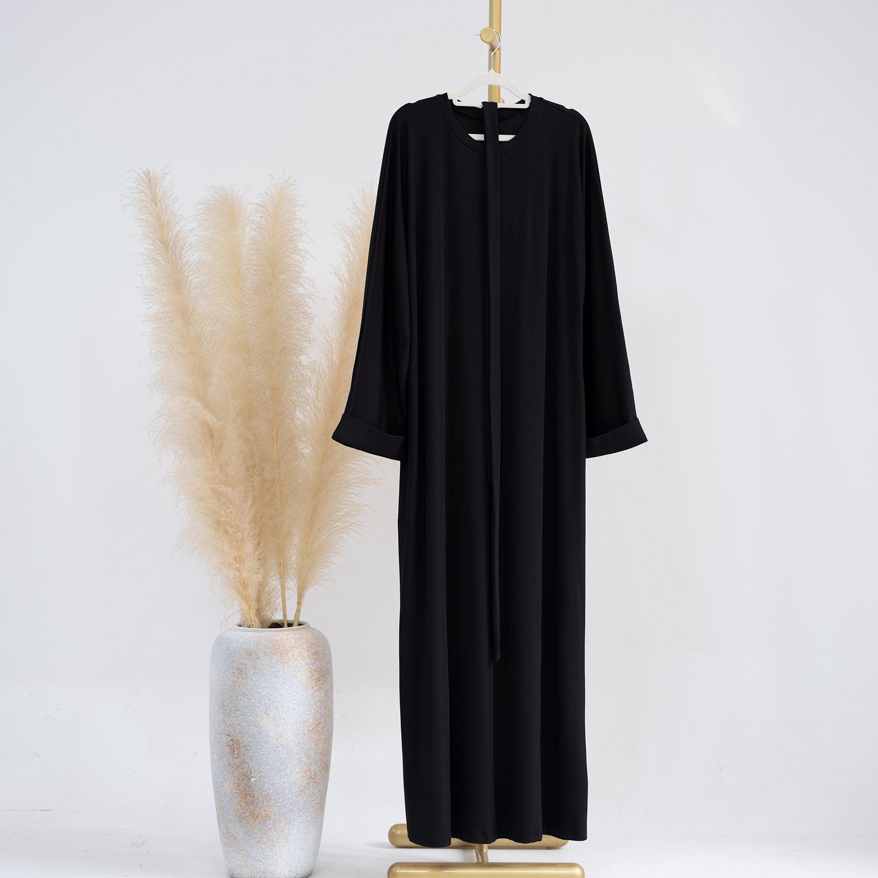 Ribbed Knit Aseela Abaya(NCA002)