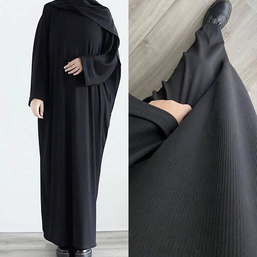 Ribbed Knit Aseela Abaya(NCA002)