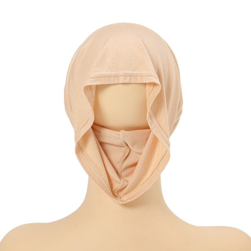 Stylish Cross-Front Turban Cap – Solid Color Silky Cotton (NCC002)