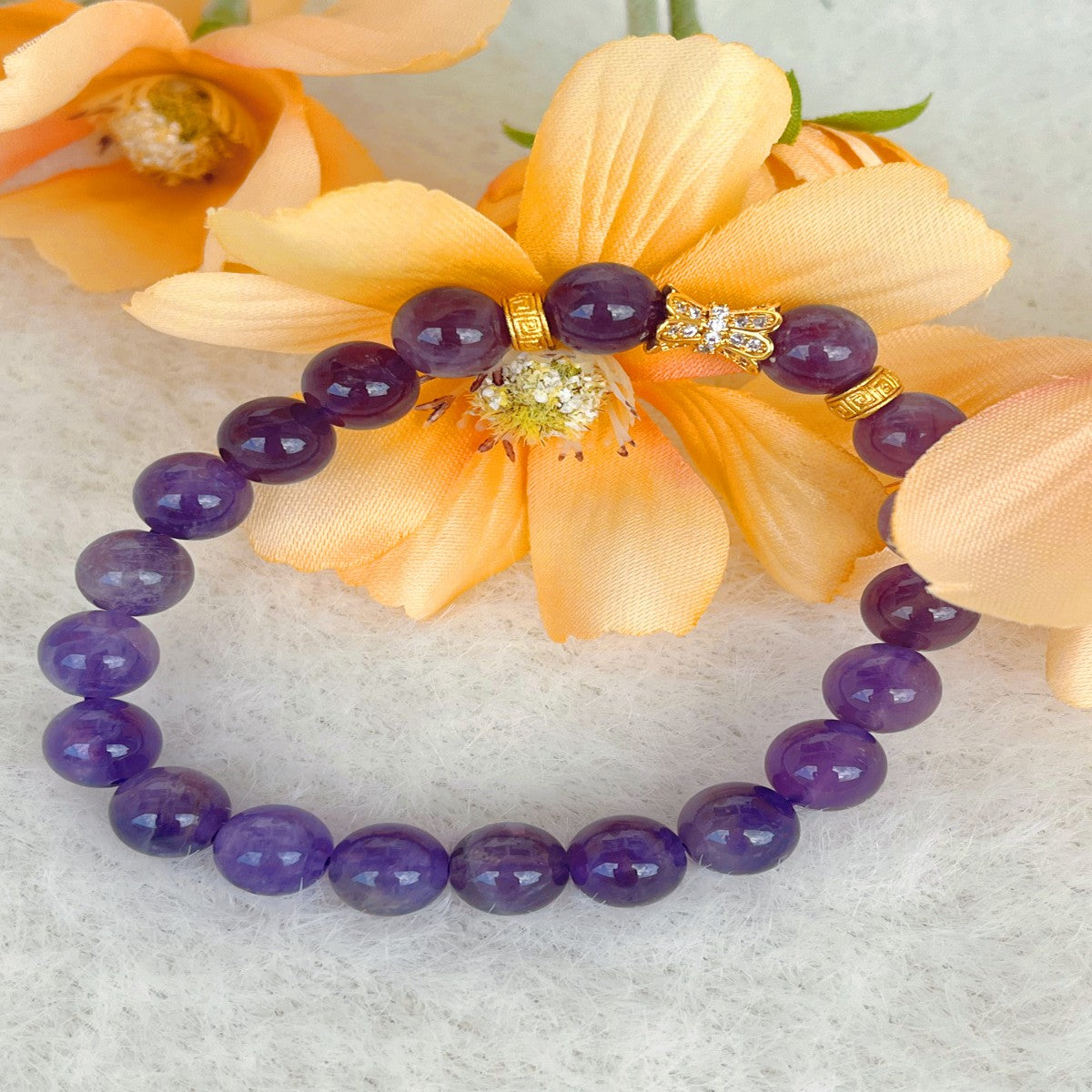 Handmade Glass Bead Bracelet – Elegant Minimalist Jewelry for Women(NCJ003)