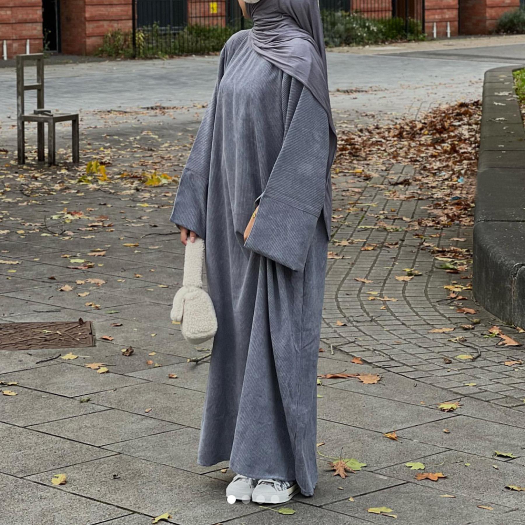 Winter Corduroy Basic Khalisa Abaya (NCA003)