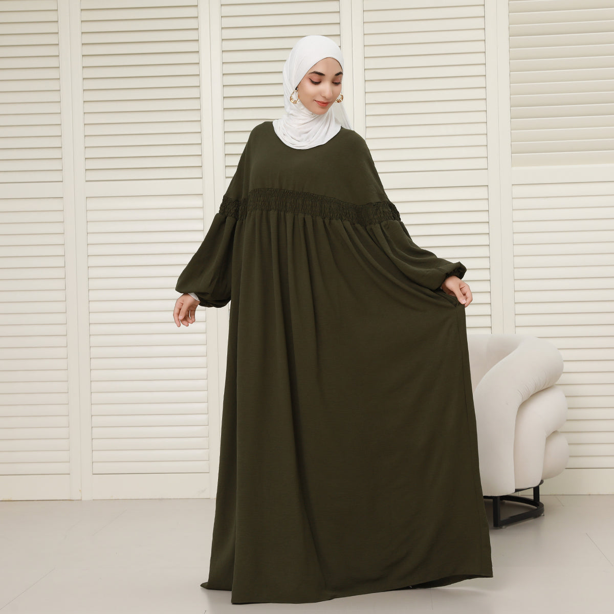 CEY Oversized Modest Abaya – Loose Fit, No Shape, Lightweight Comfort (NCA008)