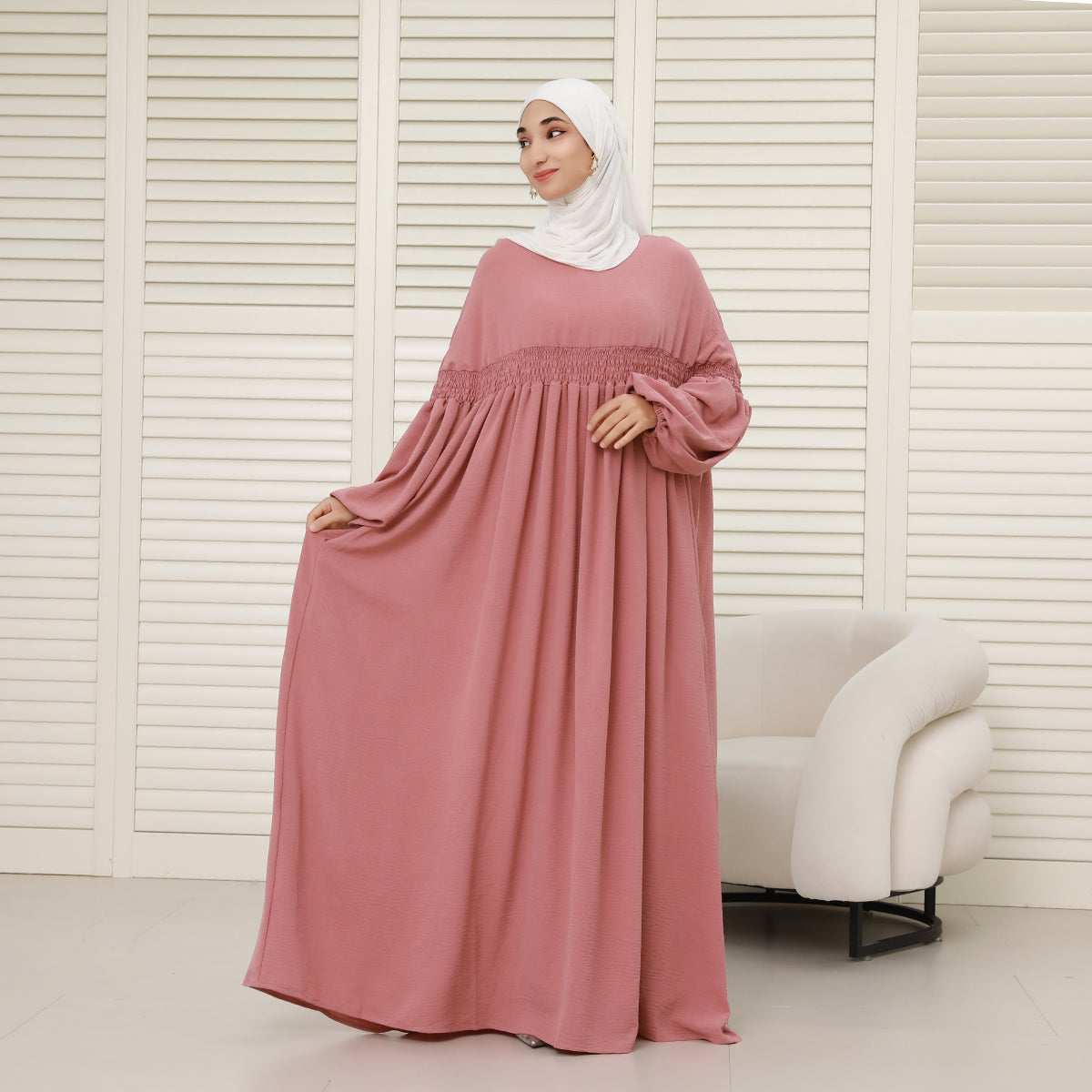 CEY Oversized Modest Abaya – Loose Fit, No Shape, Lightweight Comfort (NCA008)