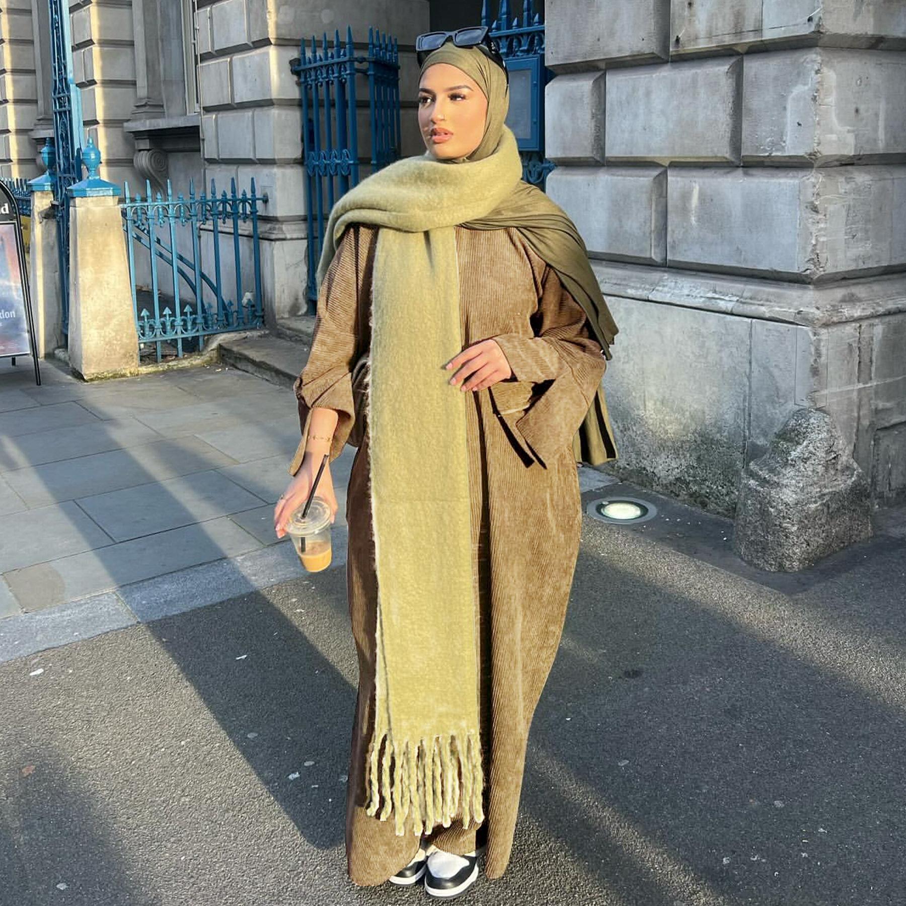 Winter Corduroy Basic Khalisa Abaya (NCA003)