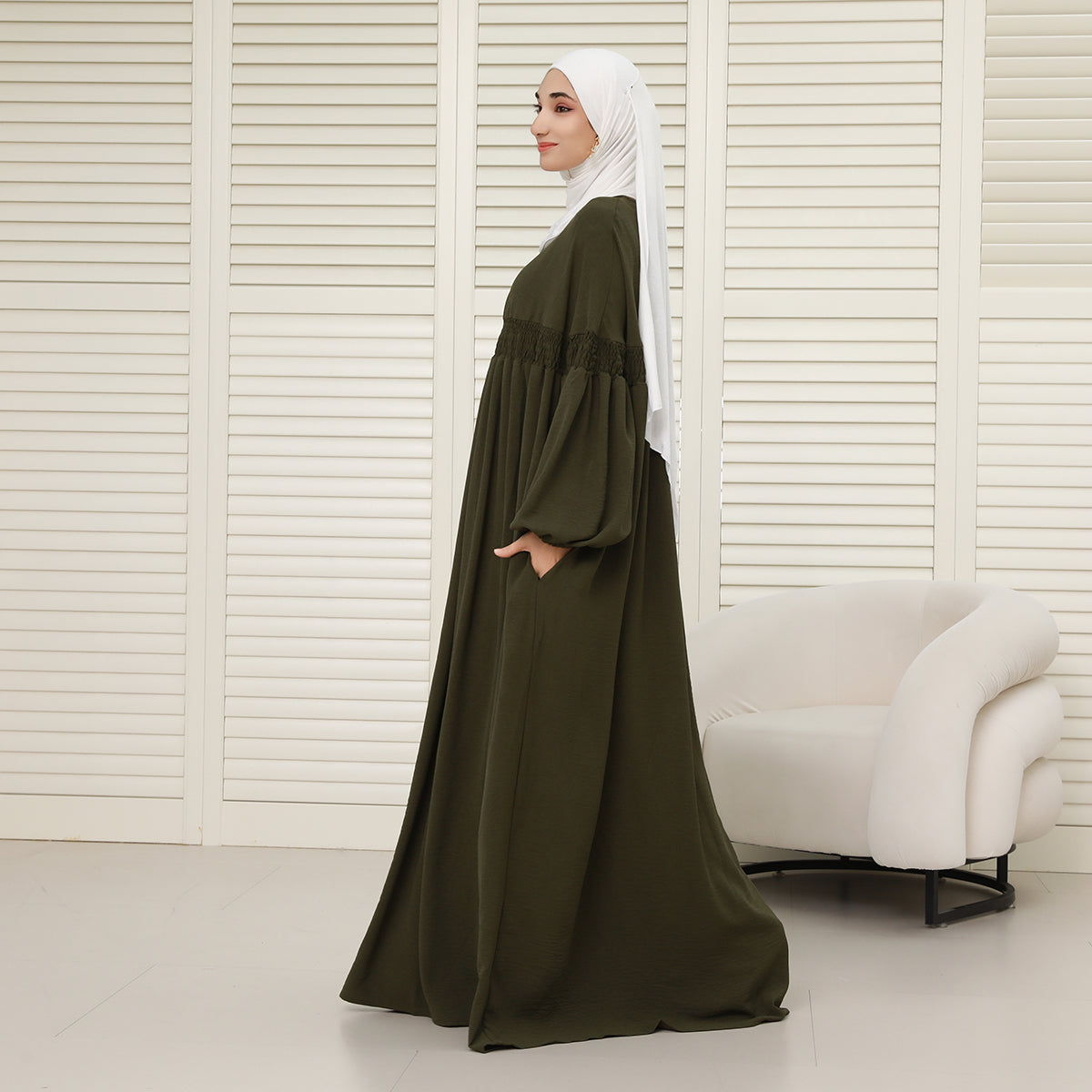 CEY Oversized Modest Abaya – Loose Fit, No Shape, Lightweight Comfort (NCA008)
