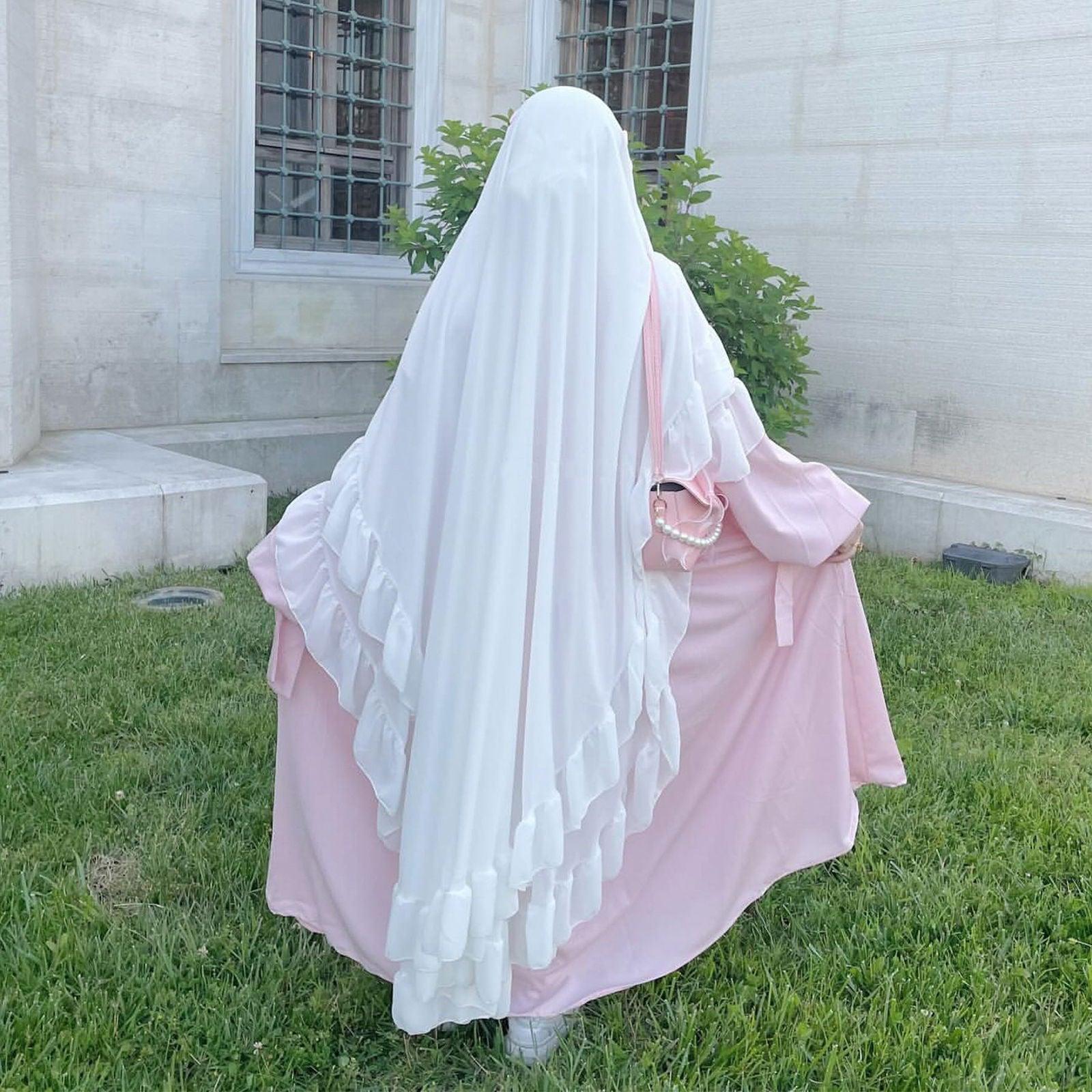 Long Headscarf Chiffon Khimar Abaya Muslim Maxi Hijab (NCK002)