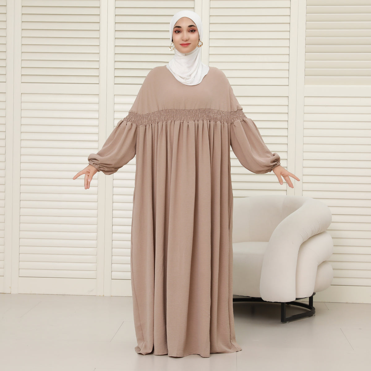 CEY Oversized Modest Abaya – Loose Fit, No Shape, Lightweight Comfort (NCA008)