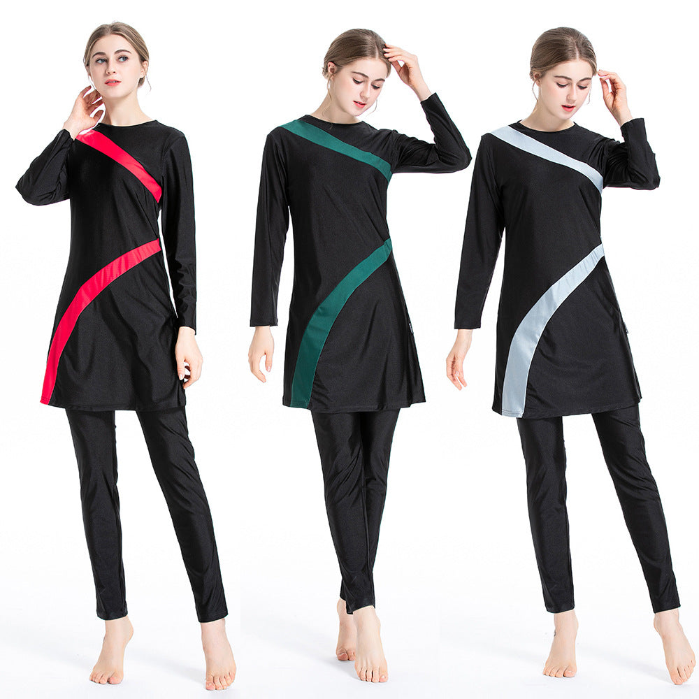 Modest Muslim Sports Burkini – 3-Piece Athletic Swimwear Set for Women