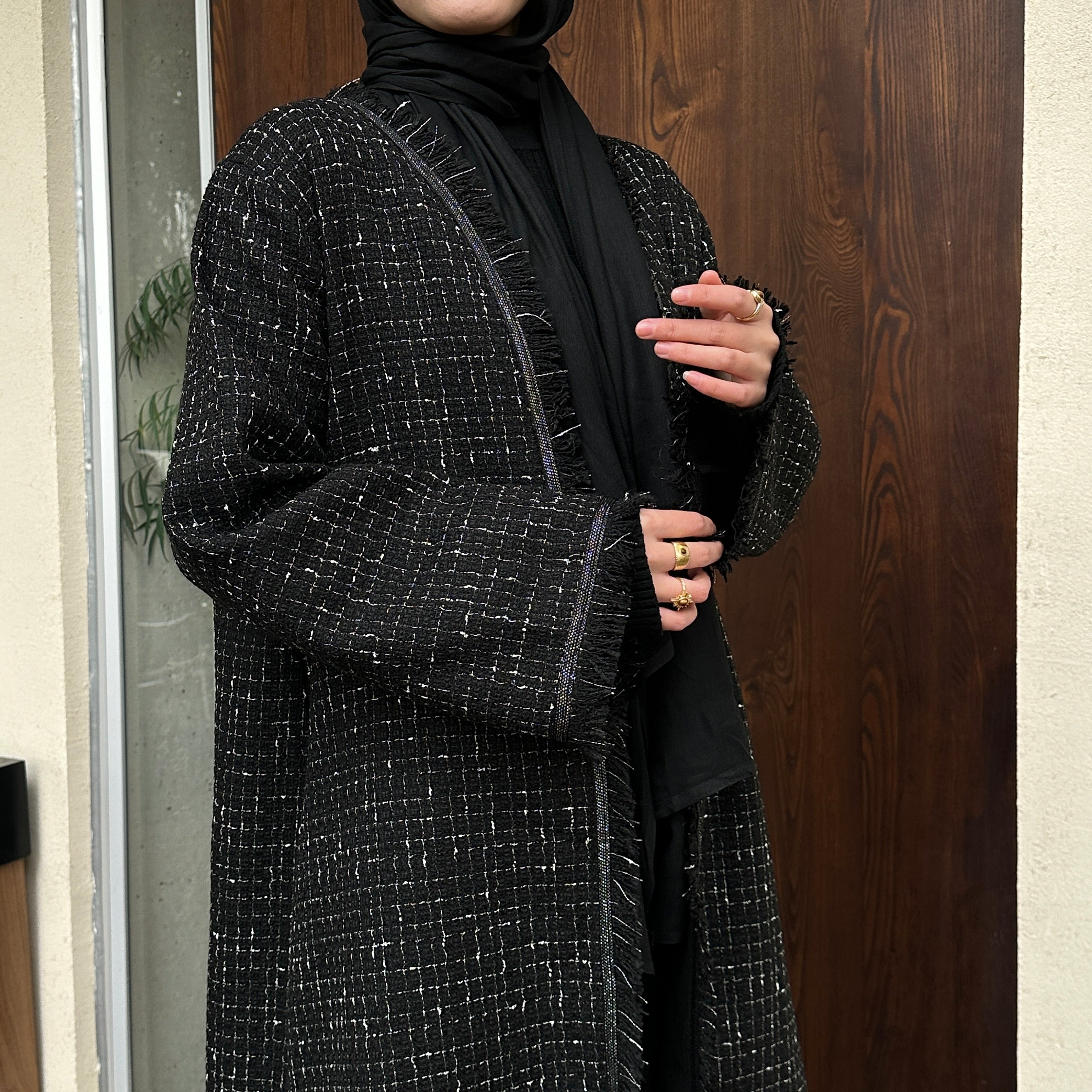 Chic Autumn/Winter Hajna Open Abaya (NCO001)