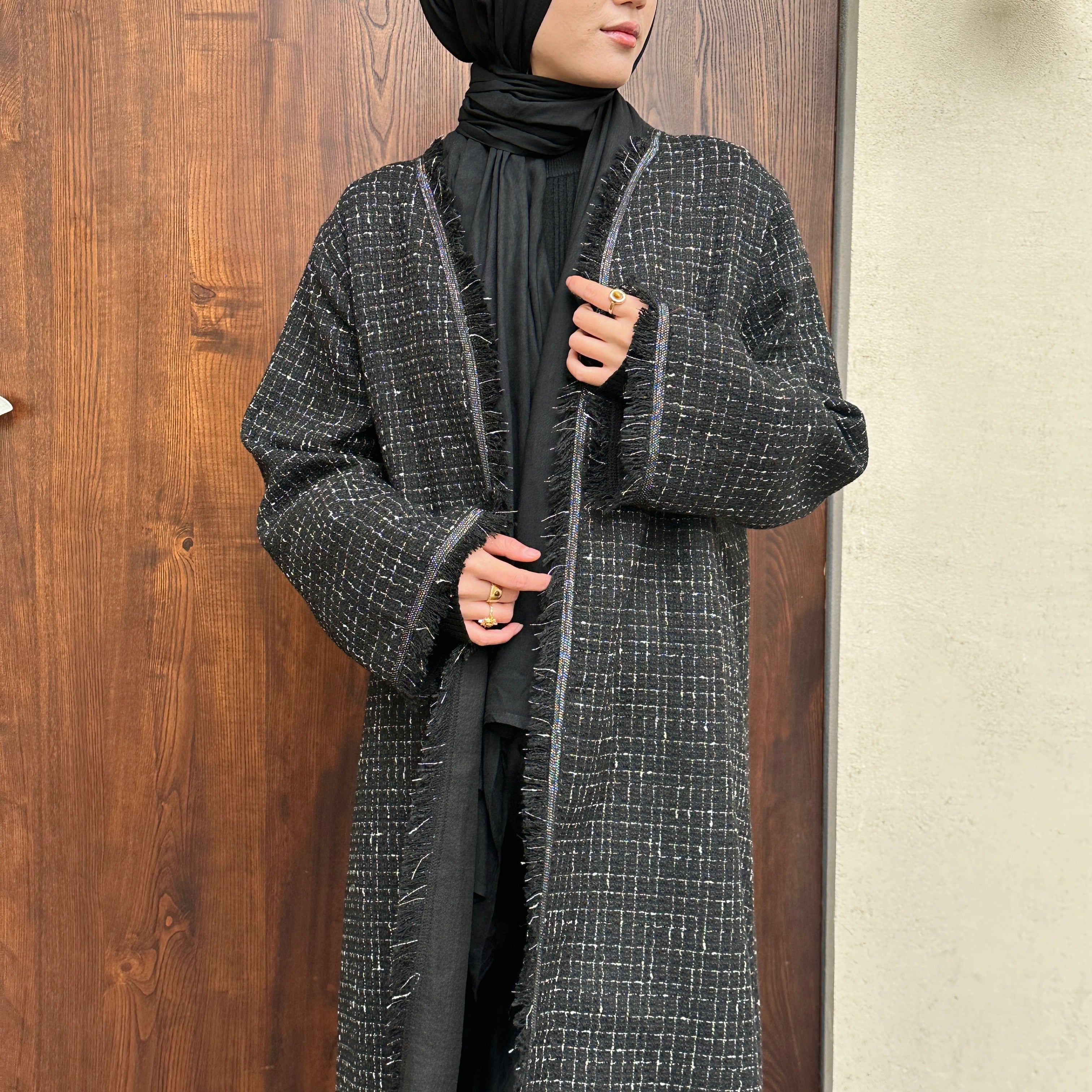 Chic Autumn/Winter Hajna Open Abaya (NCO001)