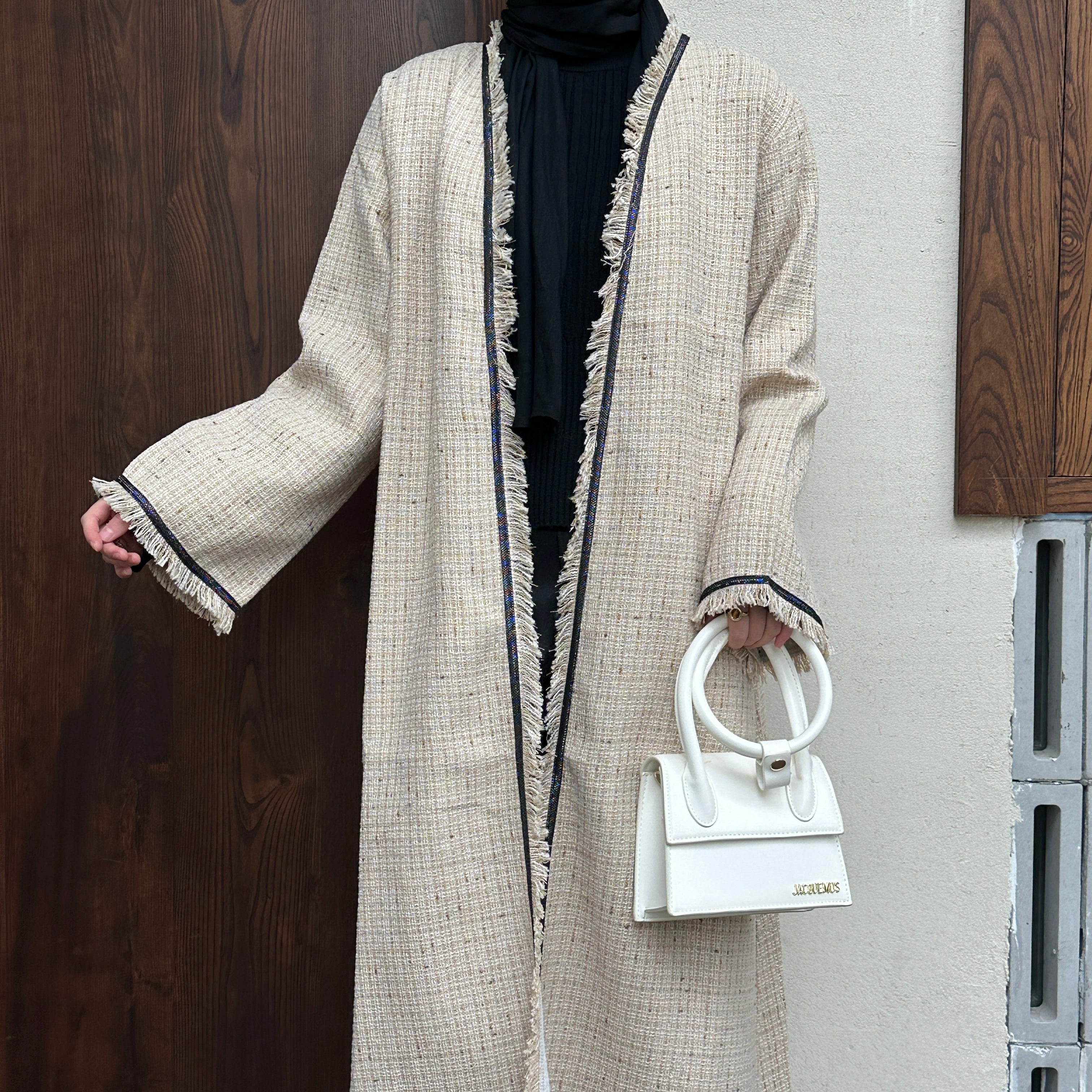 Chic Autumn/Winter Hajna Open Abaya (NCO001)