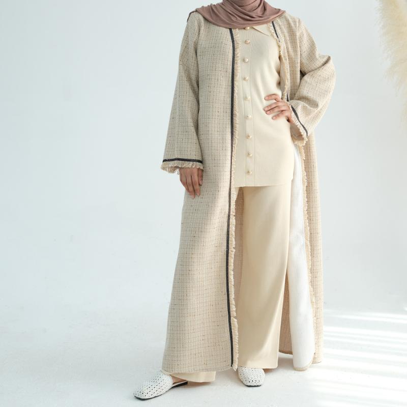 Chic Autumn/Winter Hajna Open Abaya (NCO001)