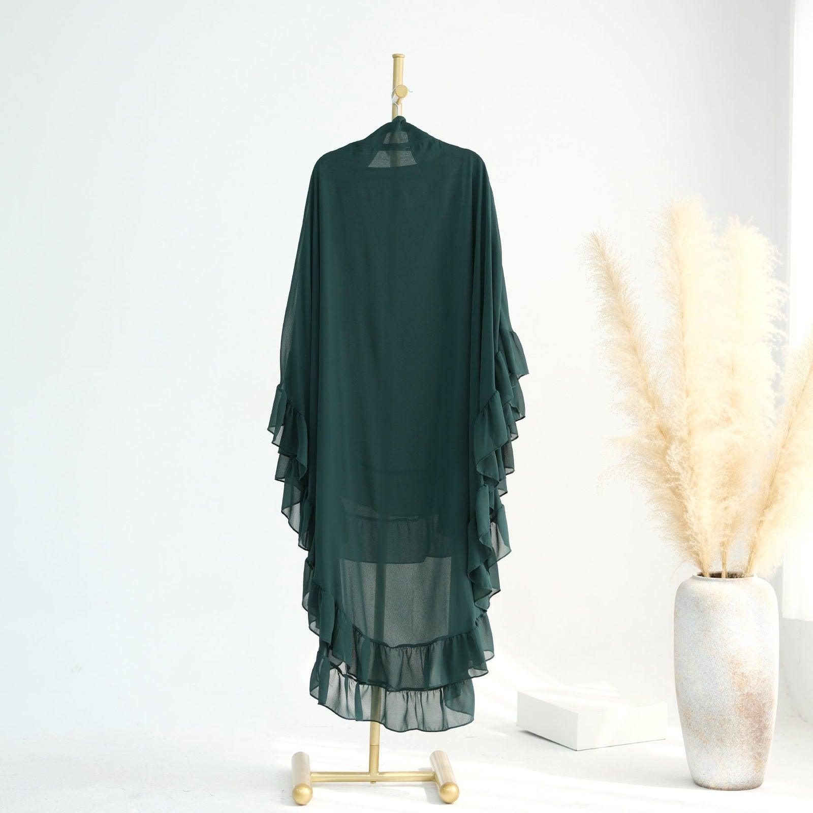 Long Headscarf Chiffon Khimar Abaya Muslim Maxi Hijab - MuMoModesty