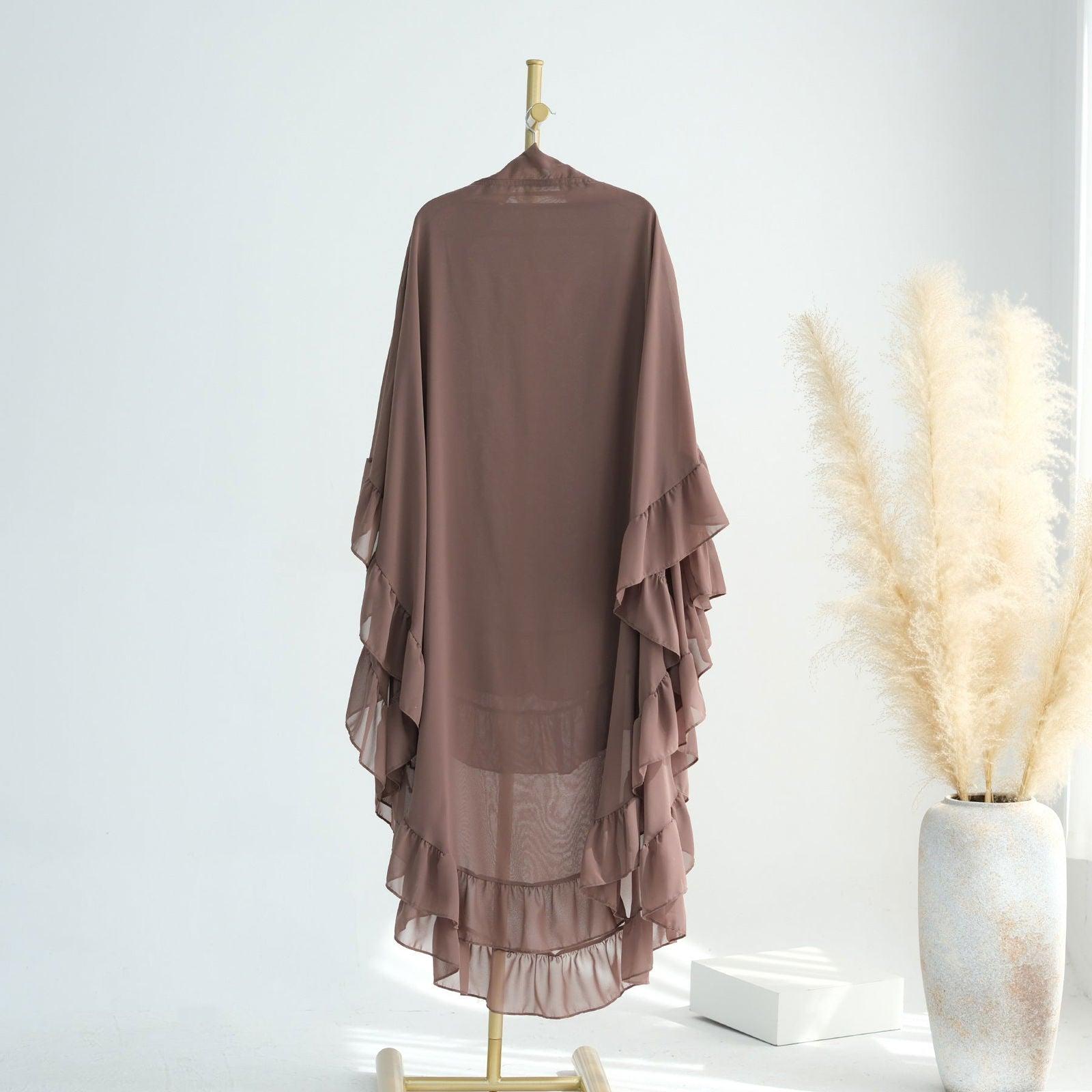 Long Headscarf Chiffon Khimar Abaya Muslim Maxi Hijab - MuMoModesty