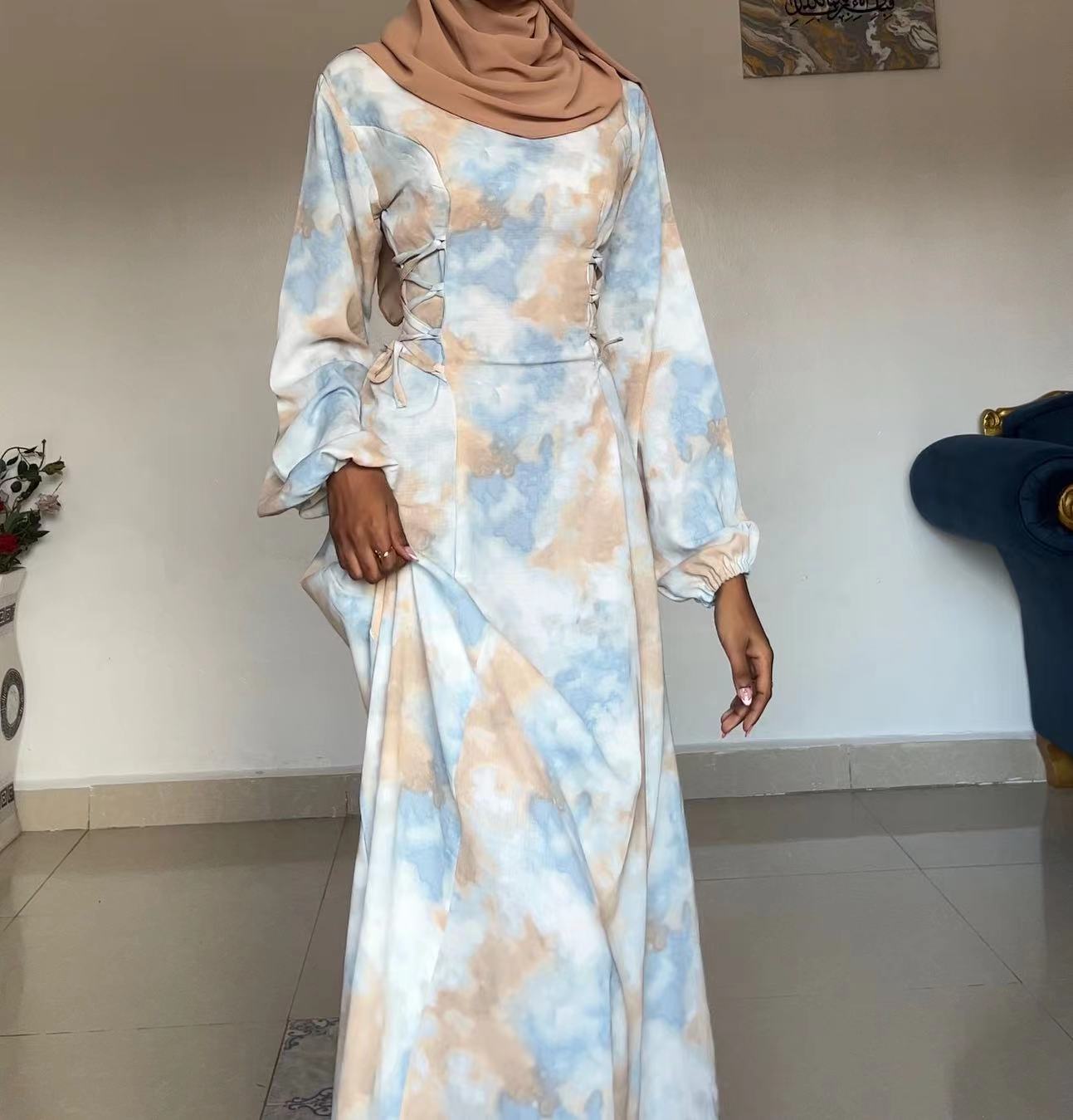 Narjis Floral Modest Dress