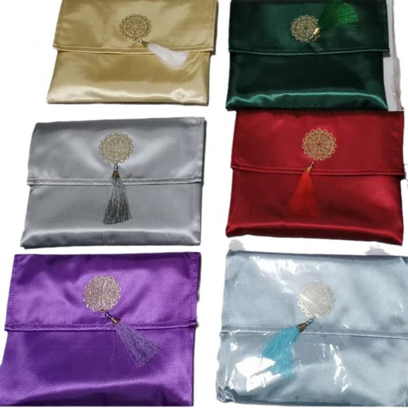 Muslim Prayer Rug & Tasbih Gift Set with Travel Pouch