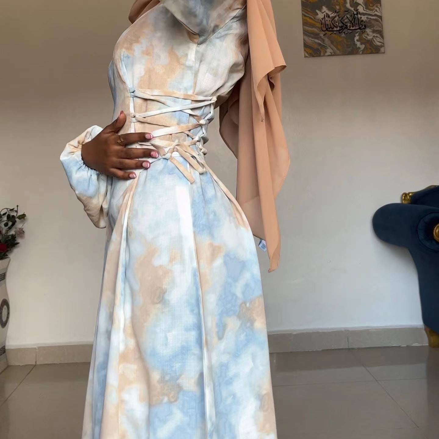 Narjis Floral Modest Dress