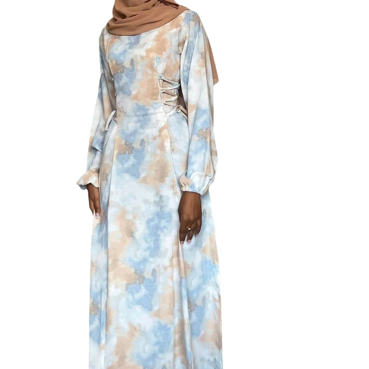 Narjis Floral Modest Dress