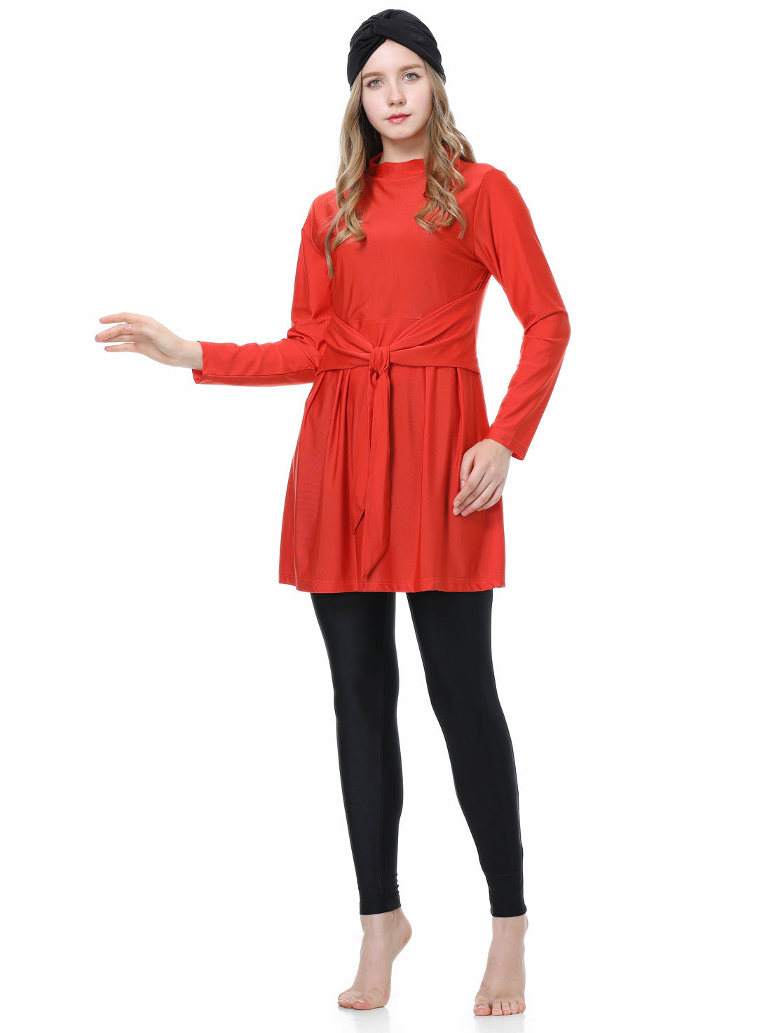 Modest Burkini Muslim Swimwear – 3-Piece Full Coverage Set with Hijab Cap