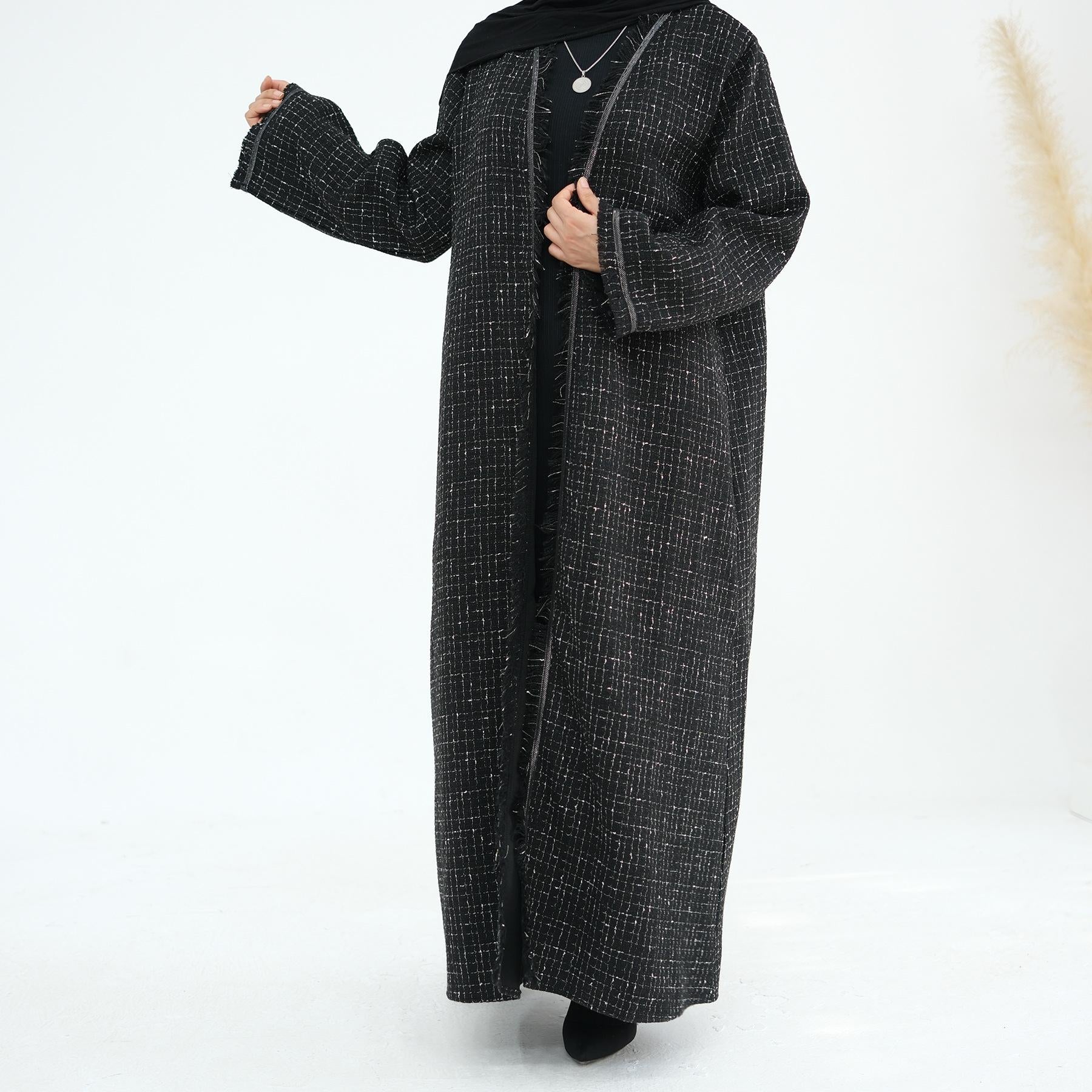 Chic Autumn/Winter Hajna Open Abaya (NCO001)